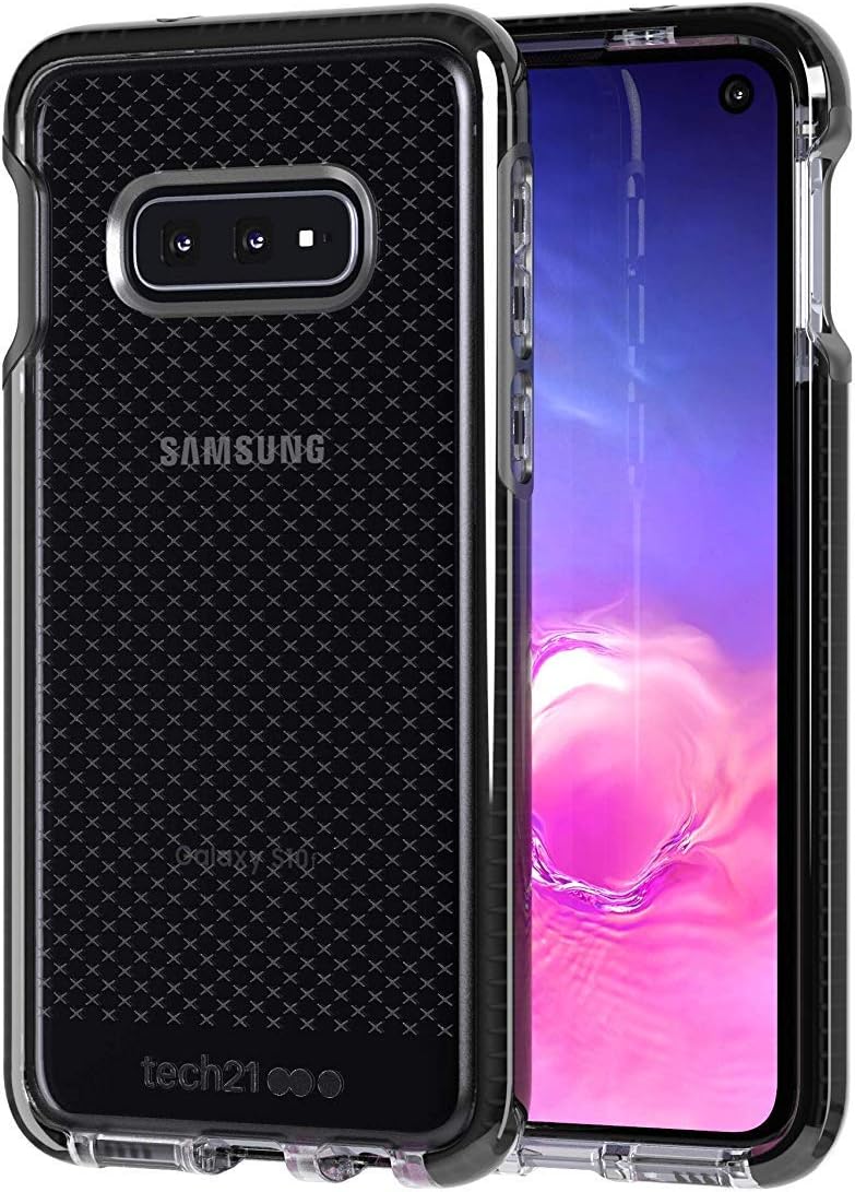 tech21 - Evo Check - Phone Case for Samsung Galaxy S10e - Ultra Slim, Anti-Microbial - Drop Protection of 12FT or 3.6M - Bulk Packaging - (Smokey/Black)