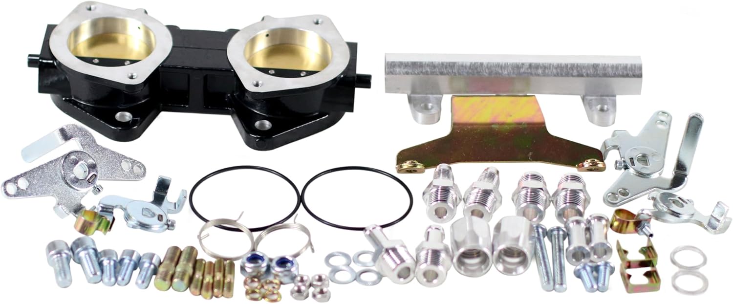 New 48mm Bore 48DCOE Black Dual Throttle Body Injection FOR Jenvey EMPI/Weber/Dellorto/Solex DCOE/DHLA 30MM Tall Rail