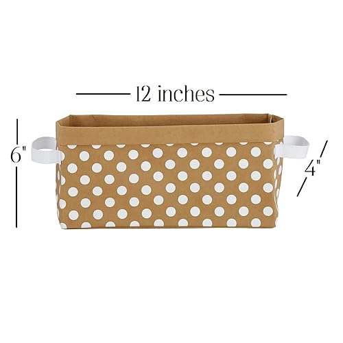 Miniatura 4 de Stephan Baby Cubo de almacenamiento organizador de papel lavable, estrella blanca