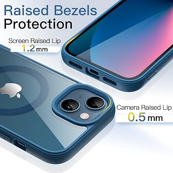 JETech Magnetic Case for iPhone 13 mini, Blue