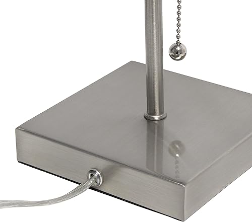 Miniatura 10 de Simple Designs LC2003-GRY-2PK - Juego de 2 lámparas de noche de carga USB, acero cepilladogris