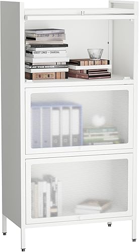 Estante para pan con armario de almacenamiento, soporte de café para microondas, estante para panaderos de 4 niveles para cocina, comedor, sala de