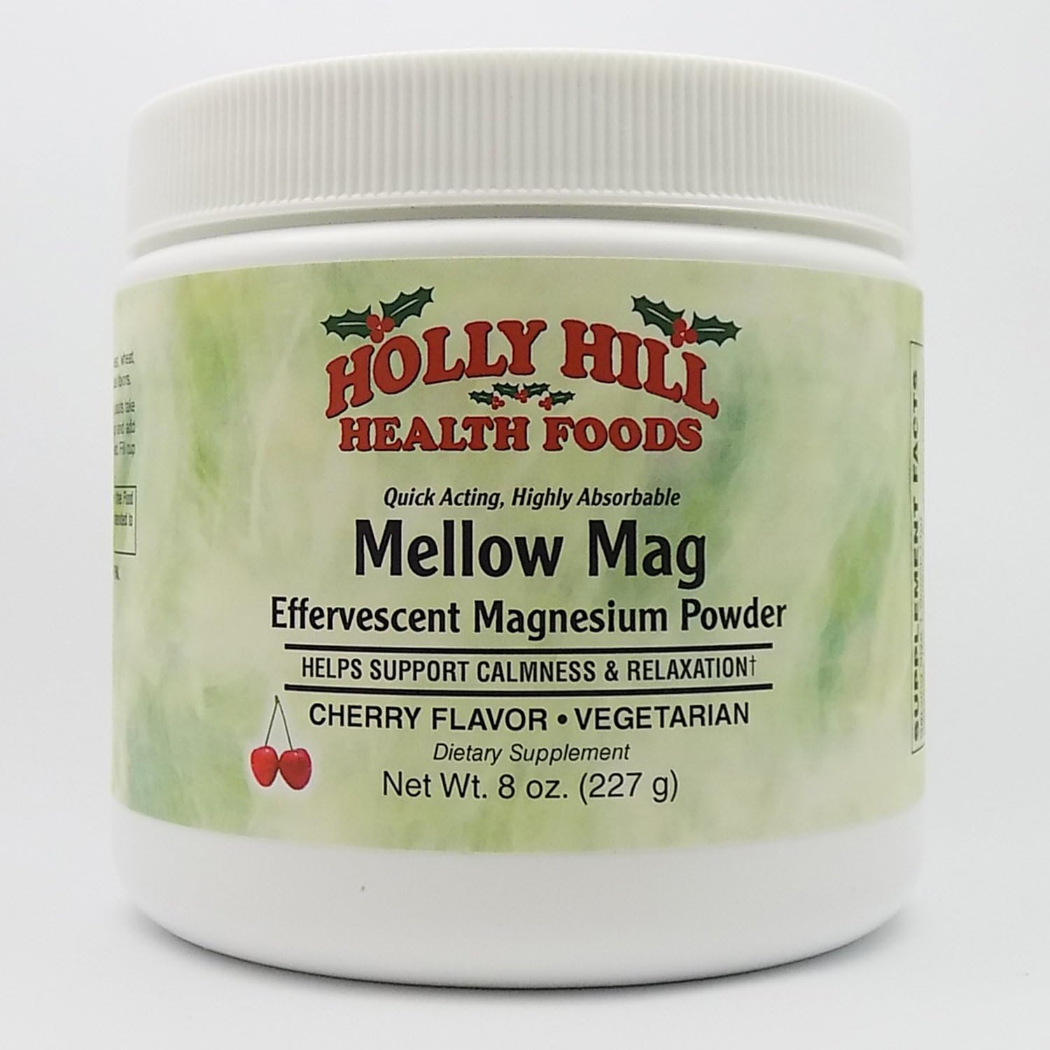 Holly Hill Health Foods, Mellow Mag, Cherry, 8 Ounces