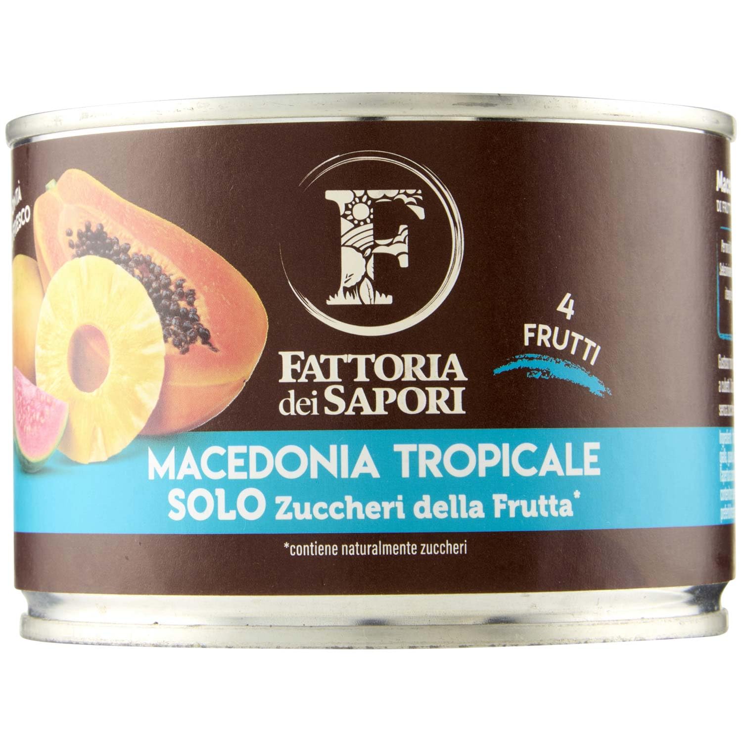 Fattoria Dei Sapori Macedonia Tropicale Senza Zuccheri Aggiunti, 410g