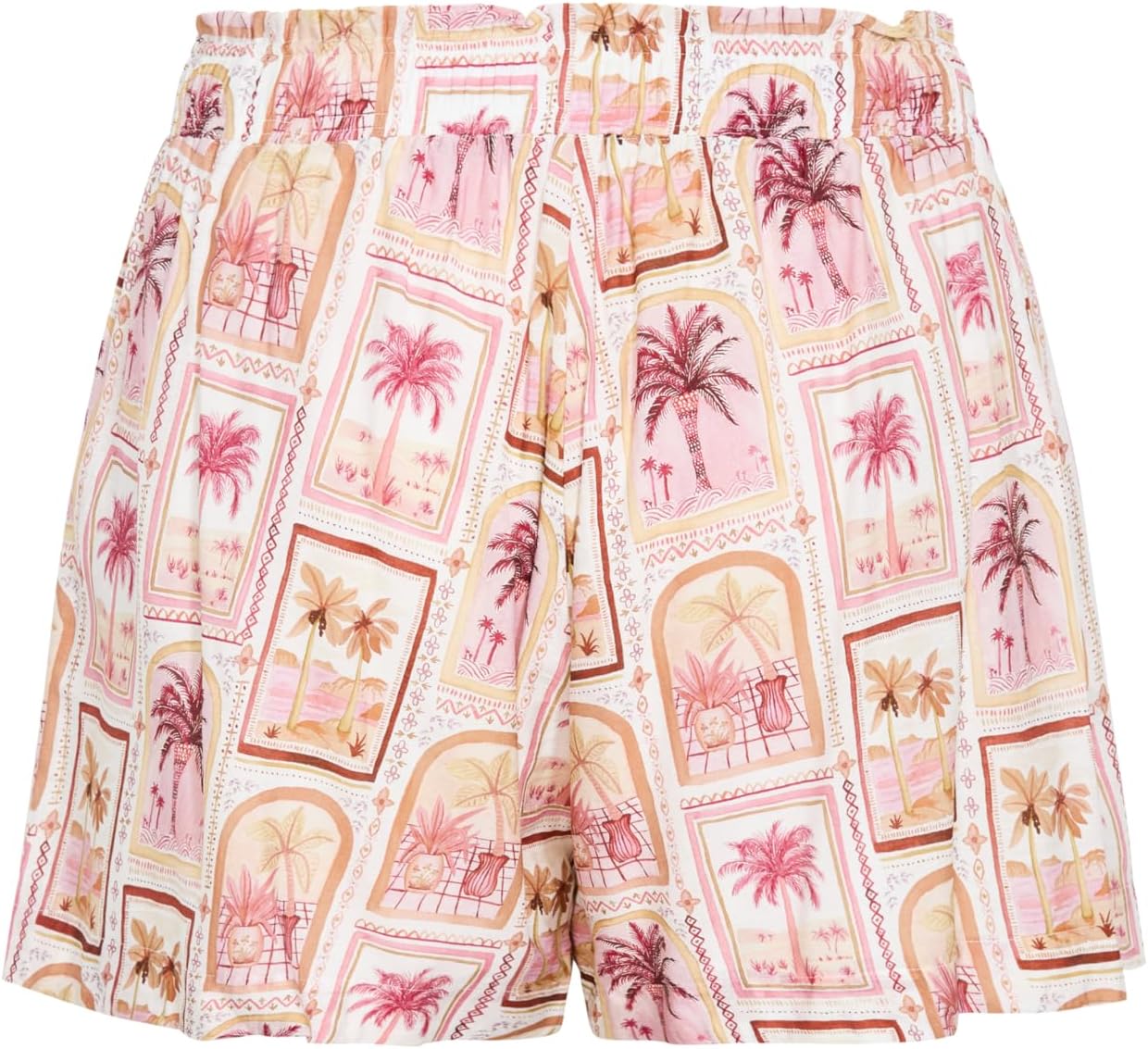 City Chic Women's Plus Size Shorts - Postcard Soiree Print