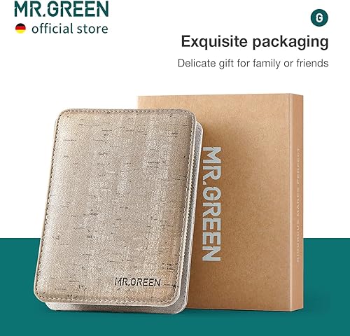 Miniatura 6 de MRGREEN Juegos de manicura kits de pedicura de acero inoxidable herramientas de cuidado personal con funda de piel sintética gris