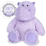 SuzziPals Warmable Hippo Stuffed Animals, Microwavable Stuffed Animal Heating Pads for Period & Stress Relief, Heatable & Coolable Hippopotamus Plush Toy, Cute Plushies Gifts for Kids & Women