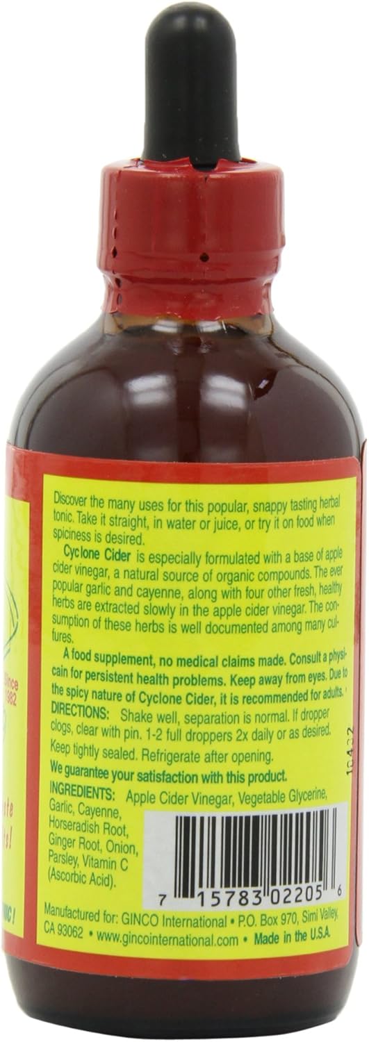 Ginco International Cyclone Cider, Value Size, 4 Ounces (Pack of 2)