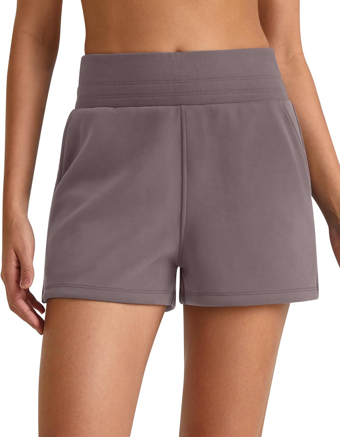 G4Free Smoofit Modal Soft Sweat Shorts for Women High Waist Athletic Shorts for Summer Casual Relaxed with Pockets