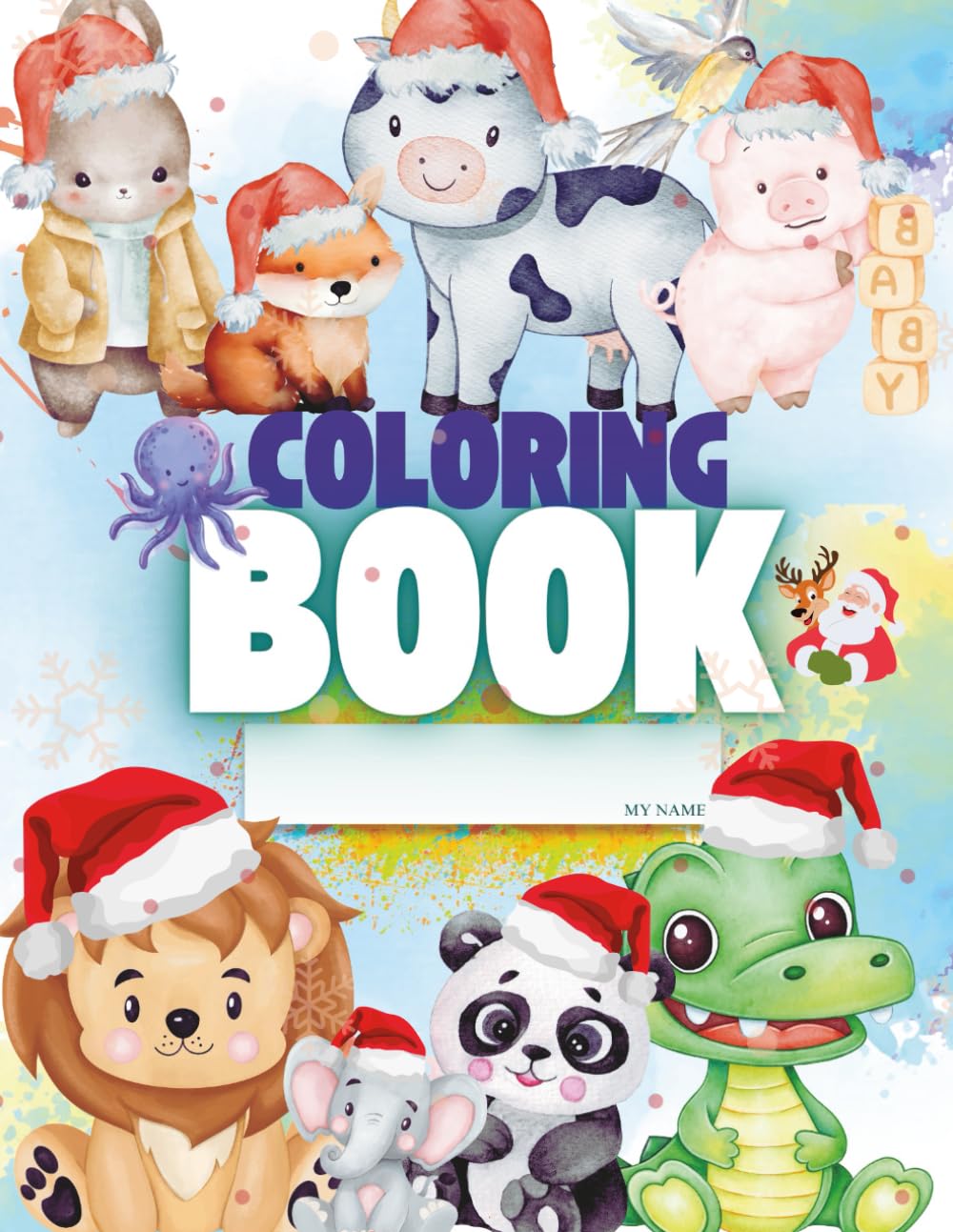 CHRISTMAS EDITION Coloring Adventure: Discover the Animal World - Unique Coloring Book and Special Gift for KIDS - 200 amazing pages: A fun and educational coloring book for kids! CHRISTMAS EDITION