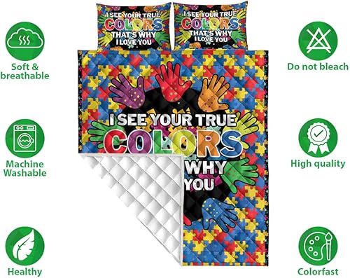 Miniatura 2 de OhaPrints Juego de colcha y fundas de almohada, juego de ropa de cama y funda de almohada, juego de ropa de cama y funda de almohada, tamaño King,