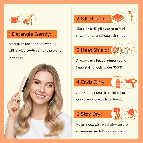 Miniatura 8 de Full Shine U Tip Hair Extensions Real Human Hair 18 Inch Ktip Human Hair Extensions Balayage Color 3 Fading to 8 Ash Brown and 22 Blonde Fusion