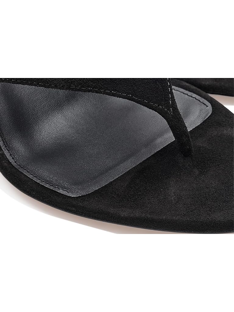 Black Veronica Beard Talon Thong Sandals