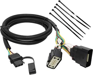Oyviny Custom 4 Way Trailer Wiring Harness for 2011-2019 Ford Explorer, Pure Copper Plug and Play Trailer Light Wiring for Explorer