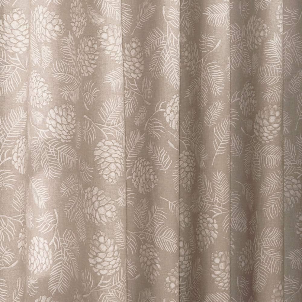 Furn Irwin Ringtop Eyelet Curtains (Pair), 168cm x 137cm, Stone, W 53.9" x L 66.1" (1 Panels) - Image 4