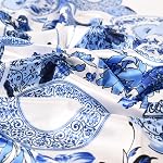 35 x 35 Women's Fashion Pattern Large Square Silk Like Hair Scarf Head Sleeping Wrap Satin Neck Bandana for Gift…