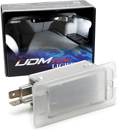 iJDMTOY Luz de carga LED blanca de xenón compatible con Hyundai Accent Elantra Genesis Coupe Sonata, Kia Optima Forte Rio K900, etc., repuesto OEM