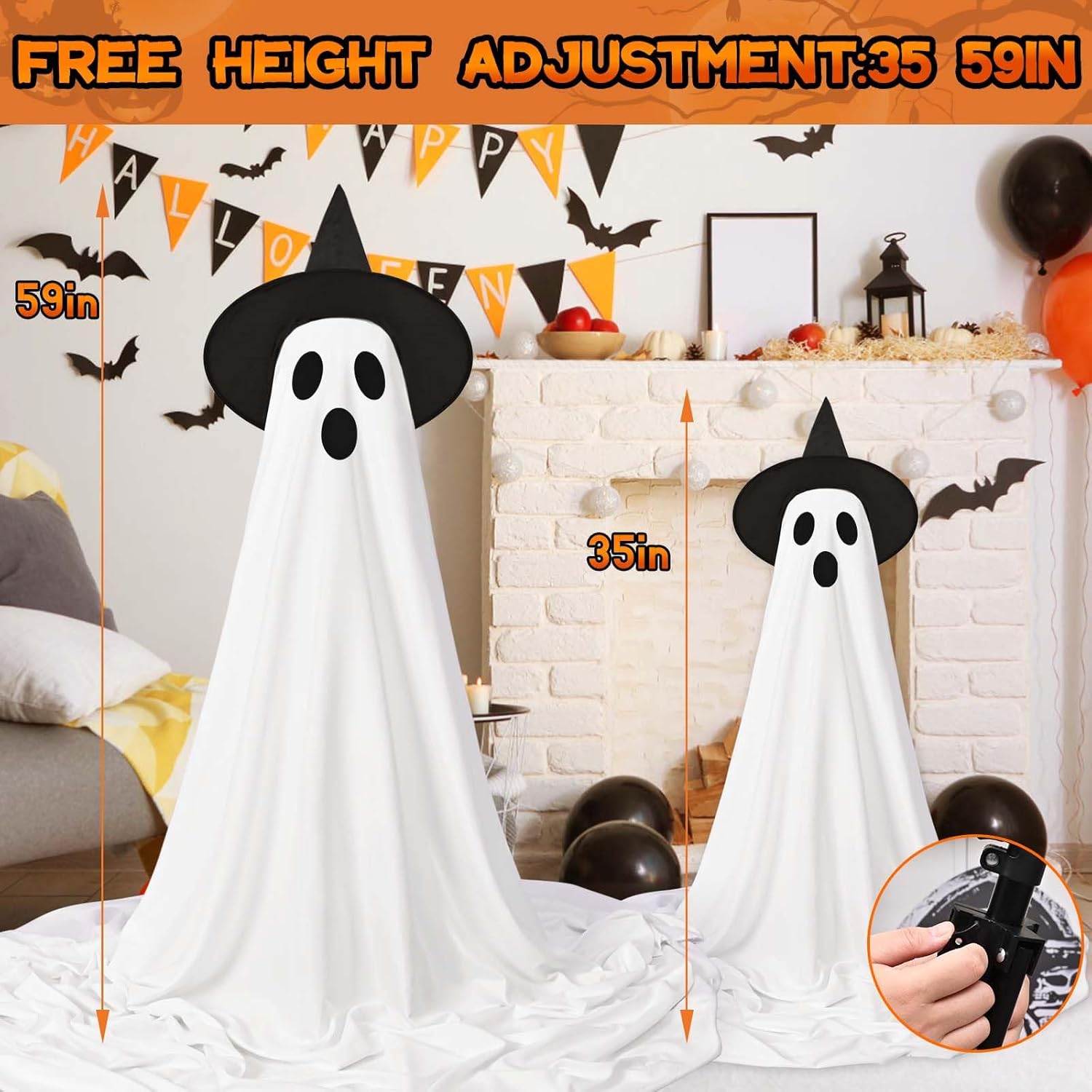 Transform Your Halloween: Review of 2Packs LED Ghost String Lights with Remote Control!