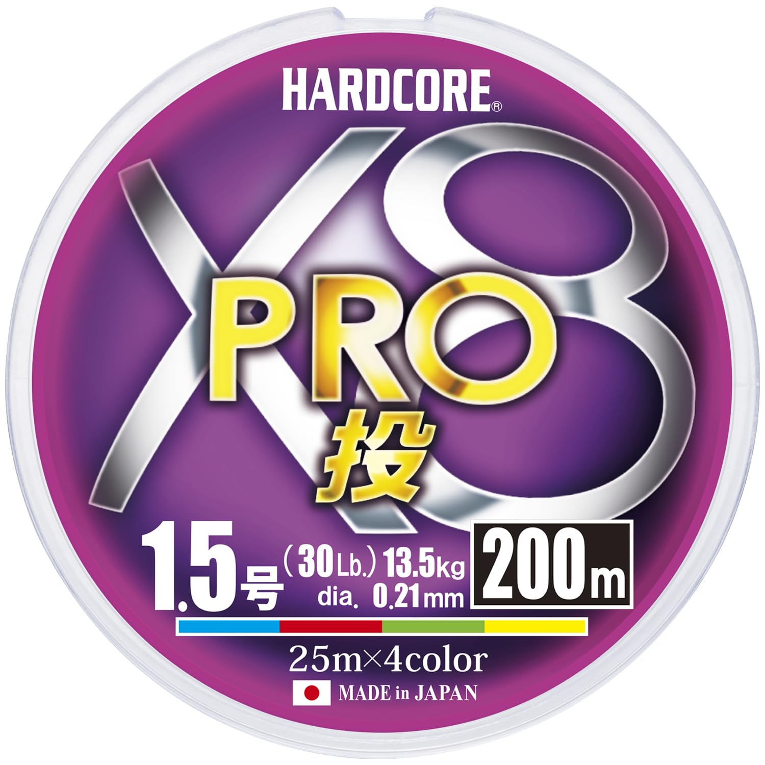DUEL ( デュエル ) PEライン 釣り糸 HARDCORE X8 PRO投 【 ライン 釣りライン 釣具 高強度 高感度 】