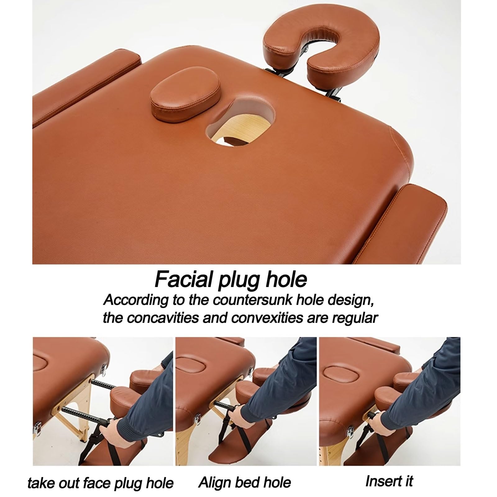 Lettino da Massaggio Professionale, 2 Letti Pieghevoli per Ciglia con poggiatesta + bracciolo + Borsa a Tracolla per Extension Ciglia, Spa, Tavolo per Tatuaggi Regolabile (Bianco-A