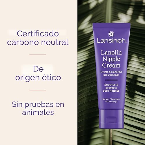 Miniatura 5 de Lansinoh Crema de Lanolina para Pezones Segura para la Lactancia del Bebé, 100% Mantequilla Natural para el Pecho para Mamá, Elementos Esenciales
