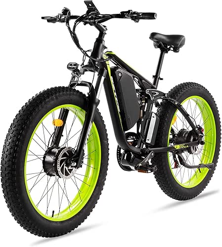 1500W Electric Bike for Adults, 26" Fat Tire Electric Mountain