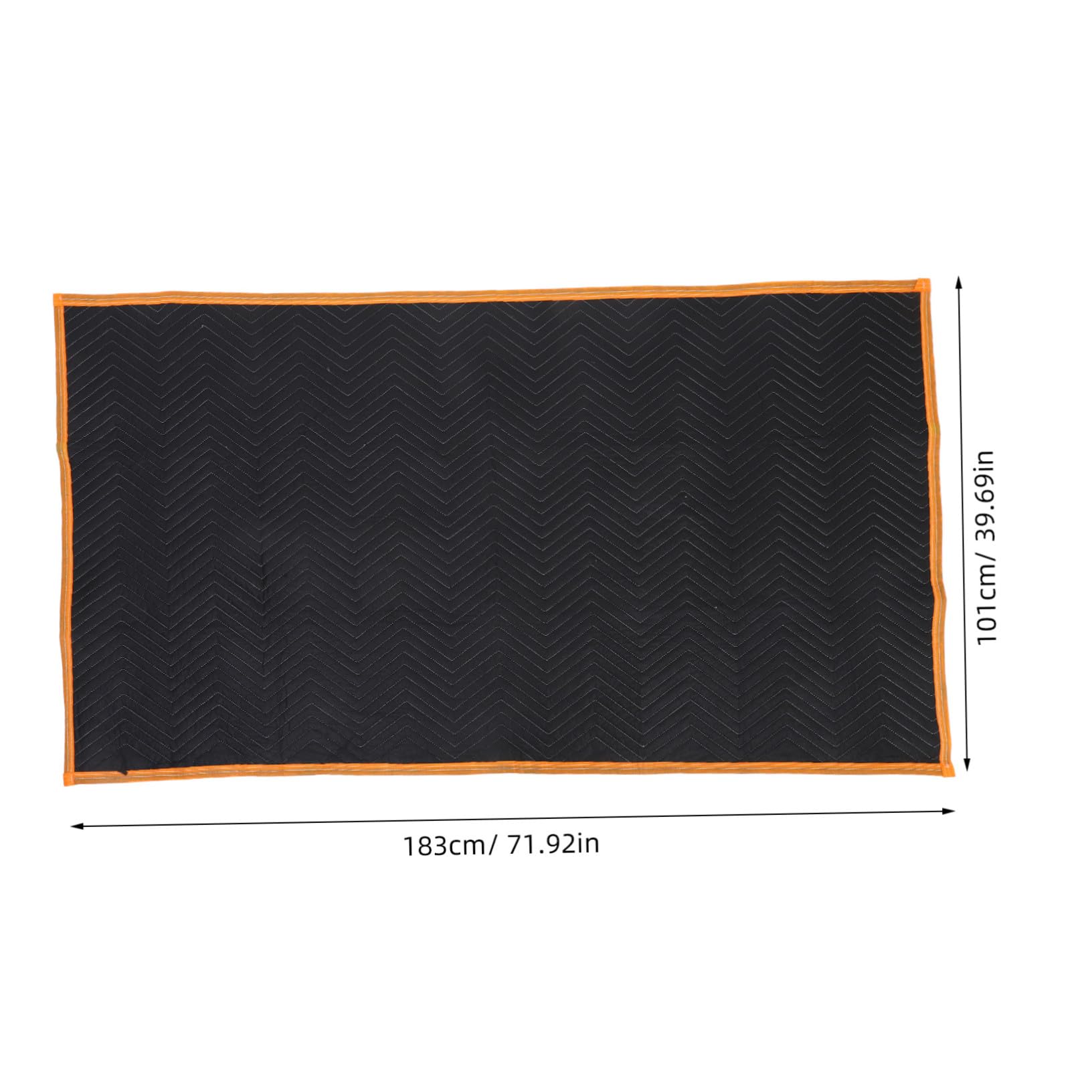 Vliesstoff Umzugsdecke Tragbar, Robust Gepolstert, Schwarze
