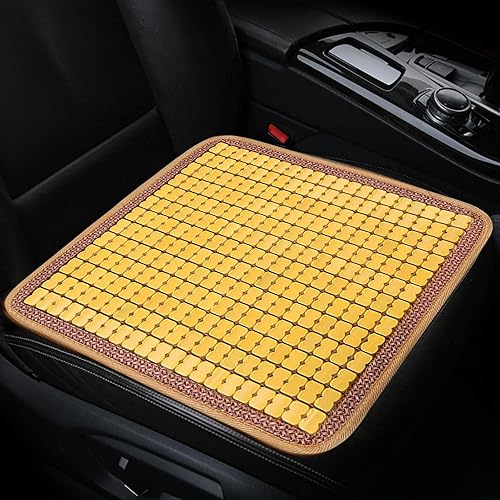 Miniatura 2 de Kumprohu Cojín de asiento para el conductor del asiento del automóvil, almohadilla de bambú transpirable, doble seda de hielo de verano, universal,