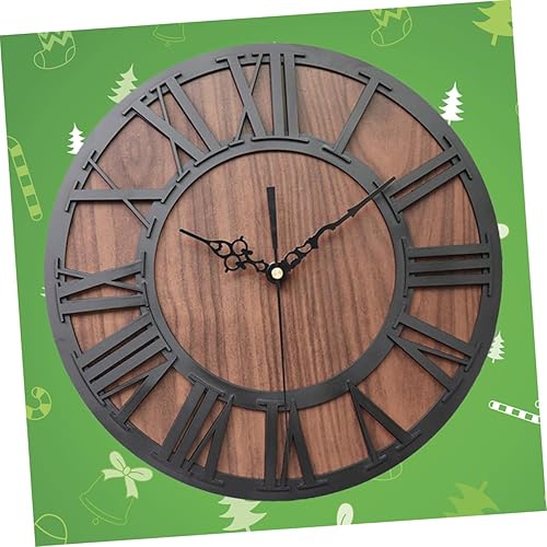 Miniatura 7 de 2 unids elegante reloj de pared digital reloj de pared rústico reloj de pared retro reloj de pared reloj de pared decorativo relojes de pared de