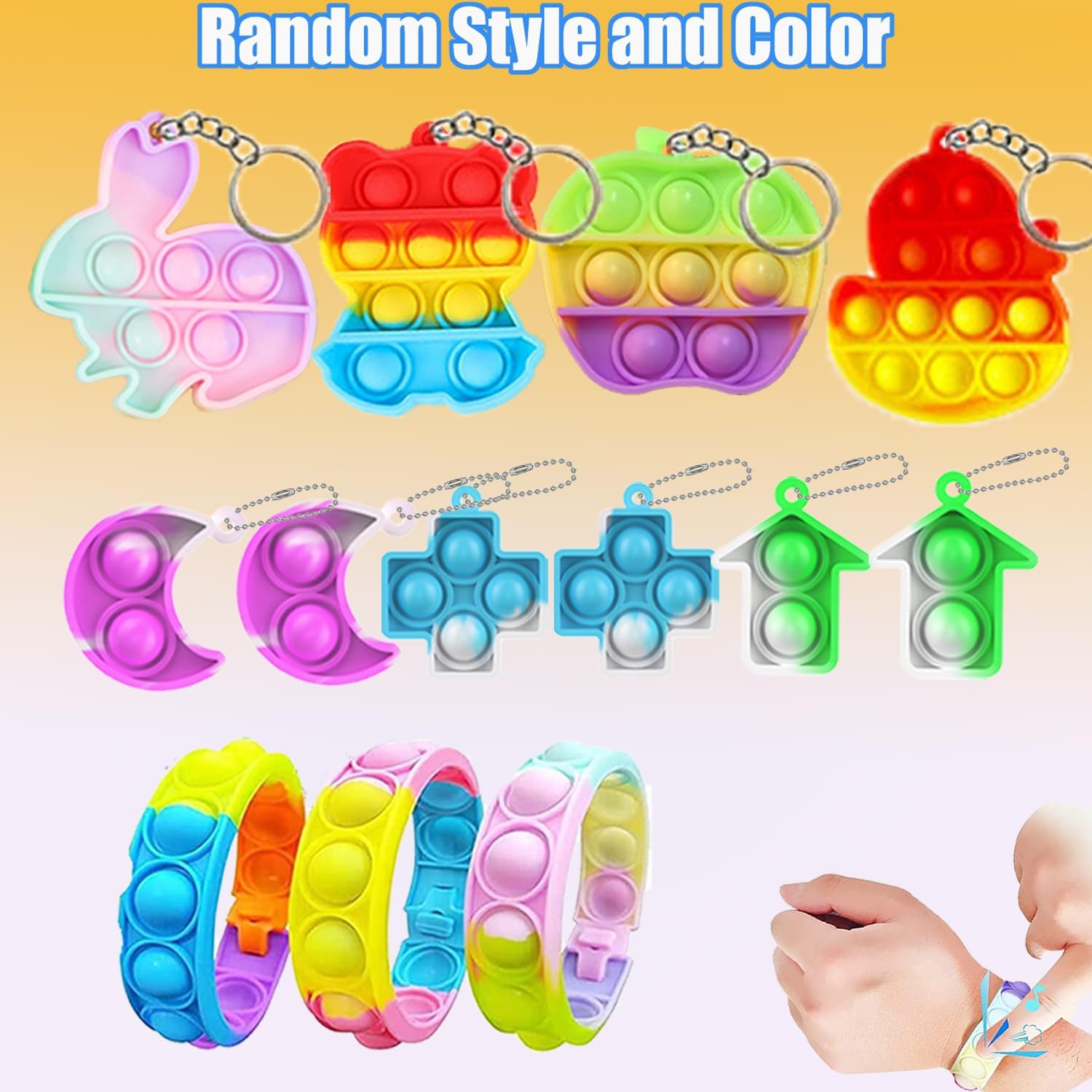 134 PCS Party Favors for Kids, Prizes Treasure Box Toy for Classroom, Goodie Bags Stuffers, Pinata Easter Eggs Filler, Fidget Toys Bulk, Birthday Gifts