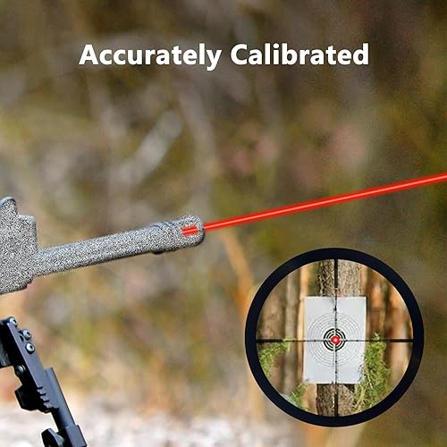 Vista 15 de CVLIFE Bore Sight Laser 223 0.219 in/0.354 in/.243.308/12Gauge/0.300x1.535 in/.45acp Rojo Laser Bore Sighter