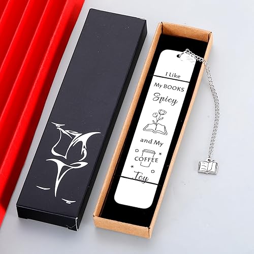Miniatura 5 de VANLOVEMAC Marcapáginas divertidos para mujeres y hombres, regalos para amigos, regalos de cumpleaños para mujeres, regalos para amantes del café,