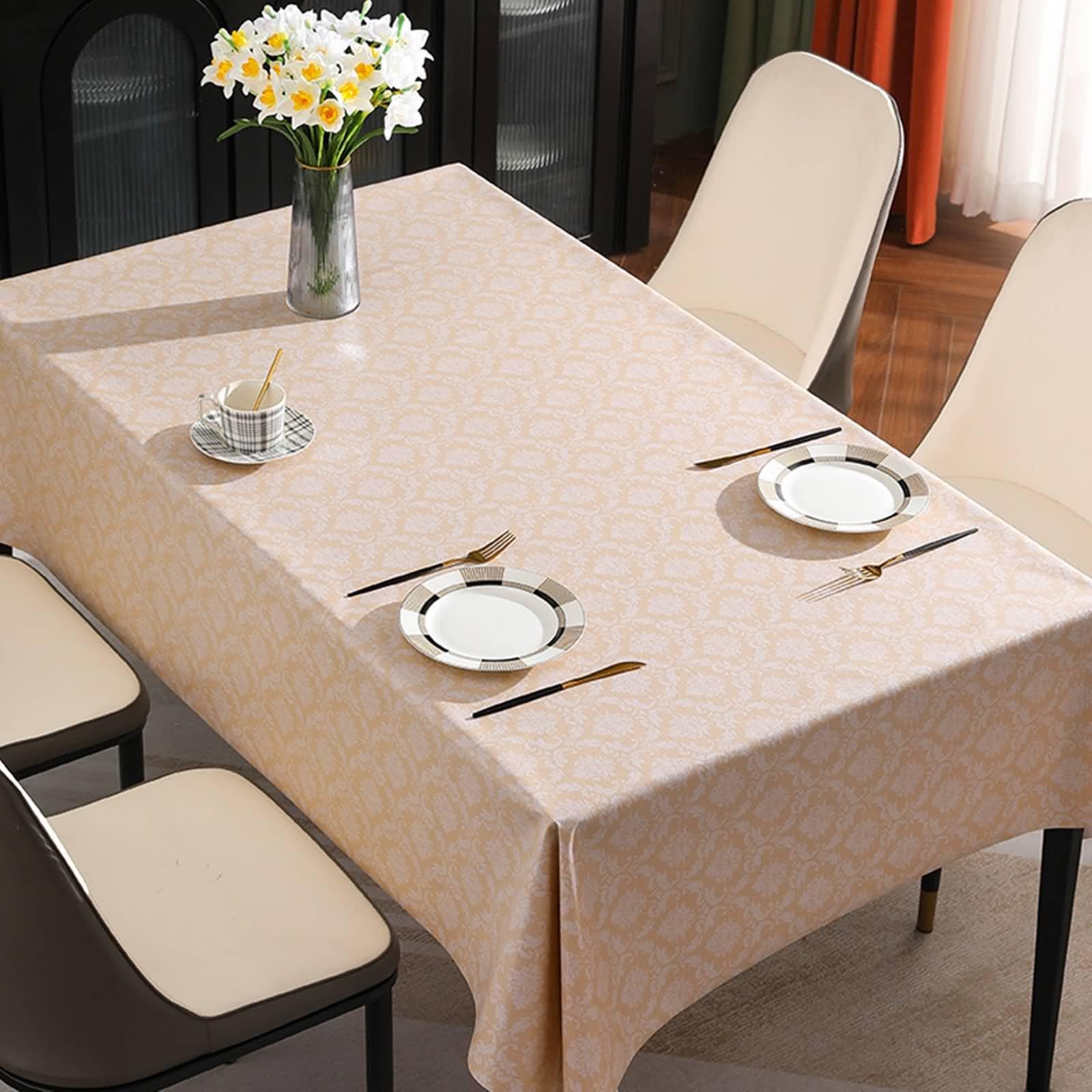 Nappe Rectangulaire Anti Tache PVC 100x160 Fini les Taches sur la Table