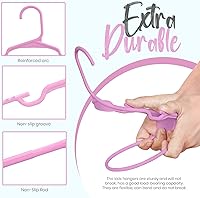 Vista 4 de Utopia Home Paquete de 20 Perchas para Niños - Perchas de Plástico para Bebé de 11.5 Pulgadas para Armario - Perchas para Niños para Ropa y Percha