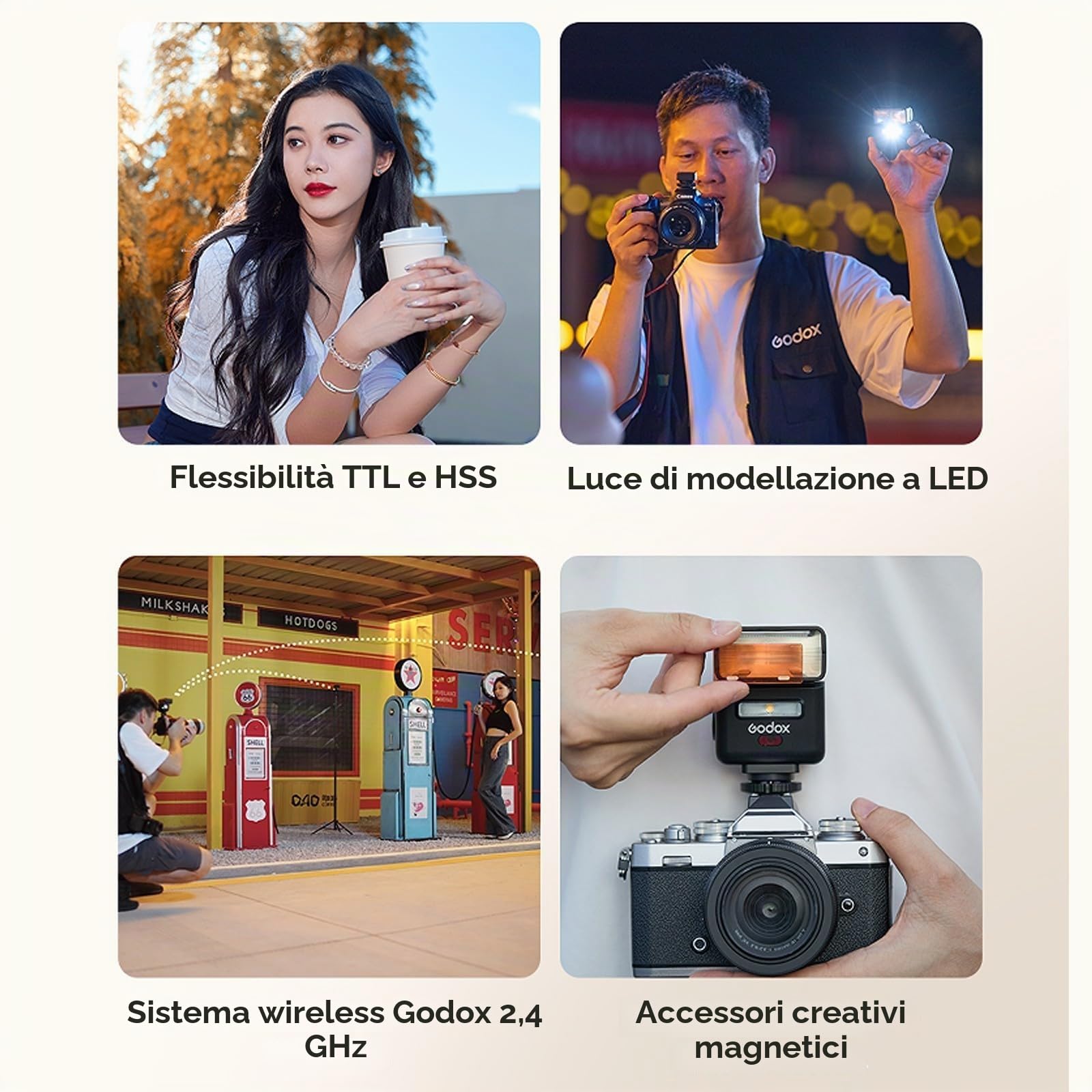 Godox IT32 TTL Flash + X5S per fotocamere Sony, flash con schermo touch, wireless 2.4G, GN18, tempo di ricarica 1,5 s, interfaccia magnetica, flash on/off per matrimoni e ritratti