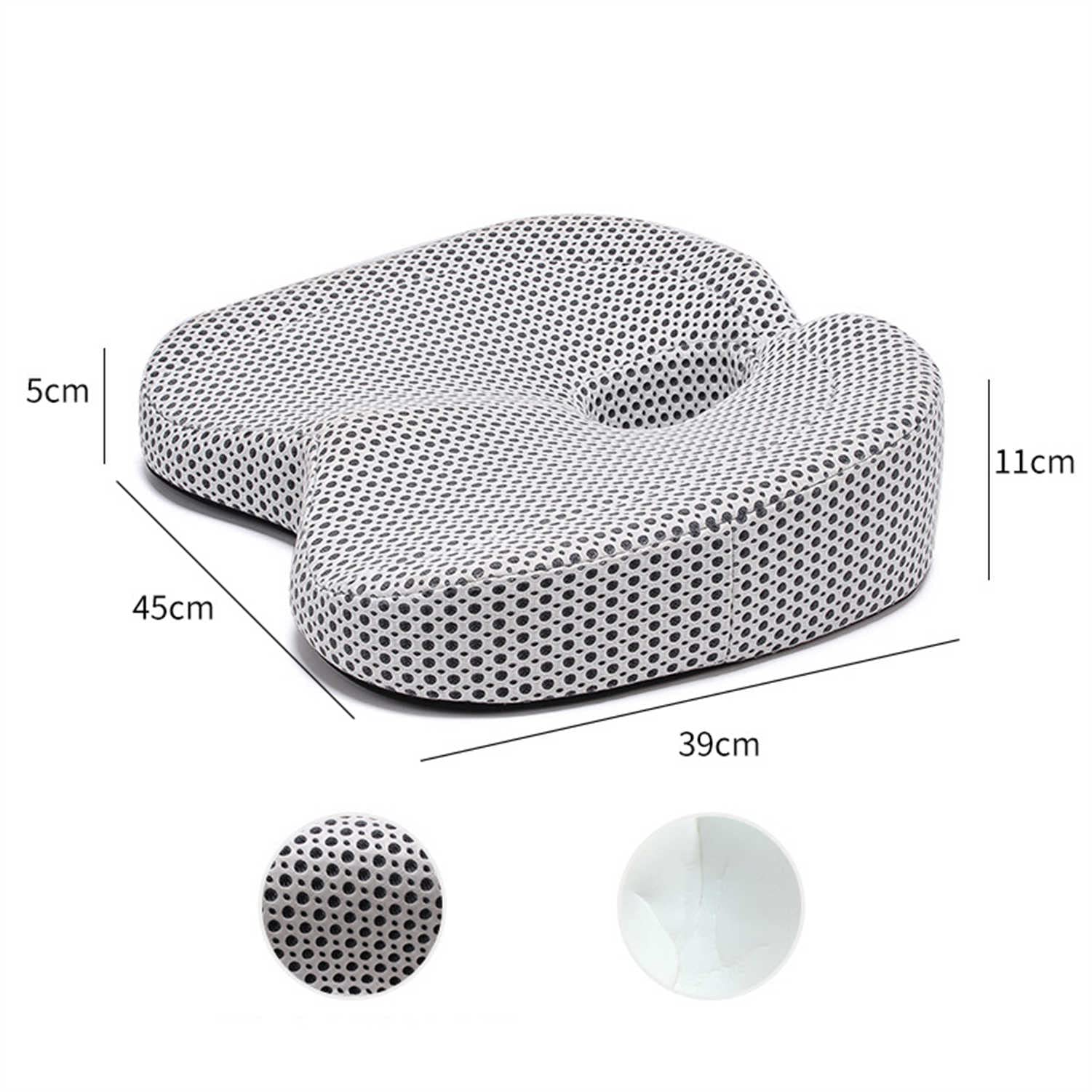 Ciambella Antidecubito Cuscino Memory Foam, Confortevole Cuscini Coccige Ortopedico per Emorroidi, Prostata, per Casa, Auto, Ufficio