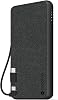 mophie powerstation Plus 6,000mAh - Built in Micro USB and Lightning Cables - Black 401101662