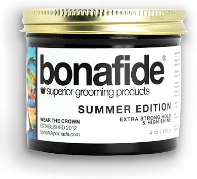 Bonafide Pomade Summer Edition Old Endless Summer 4.0 oz | Water Based Mens Hair Grease