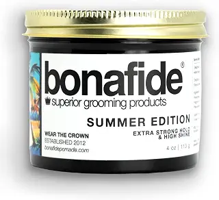 Bonafide Pomade ボナファイドポマード サマーエディション 旧エンドレスサマー 113g｜水性 メンズ ヘアグリース | 水溶性・スタイリング剤｜パイナップル&メロン｜トロピカル｜濡れ髪風｜伸びが良い・束感・立体感｜毛流れを整える｜七三・オールバック・スリックバック｜ポンパドール・リーゼント