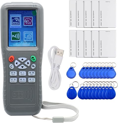 Llave inteligente con función de decodificación completa, JOJOCY NFC RFID lector de copiadoras de tarjetas duplicador para tarjetas de