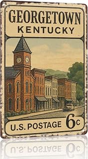 Erie Colorad 8c Metal Sign 8 x 12 Inch | Colorado Town Landscape Aluminum Sign, Cabin & Hunting Lodge & Camp Room Wall Decor, Gift for Campers