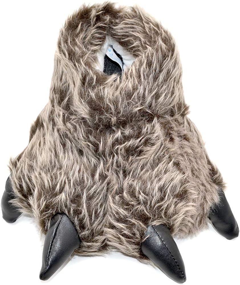 Millffy Funny Slippers Grizzly Bear Stuffed Animal Claw Paw Slippers Toddlers Costume Footwear
