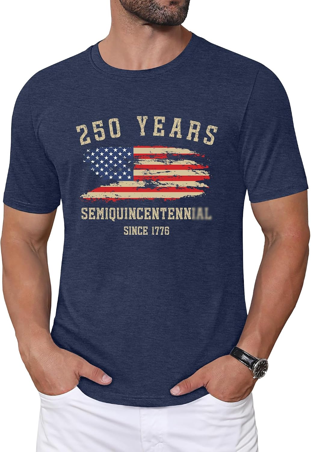 LAZYCHILD 4th of July Shirts for Men: American Flag Patriotic Shirt USA Flag T-Shirt Patriotic Short Sleeve Tops image 2