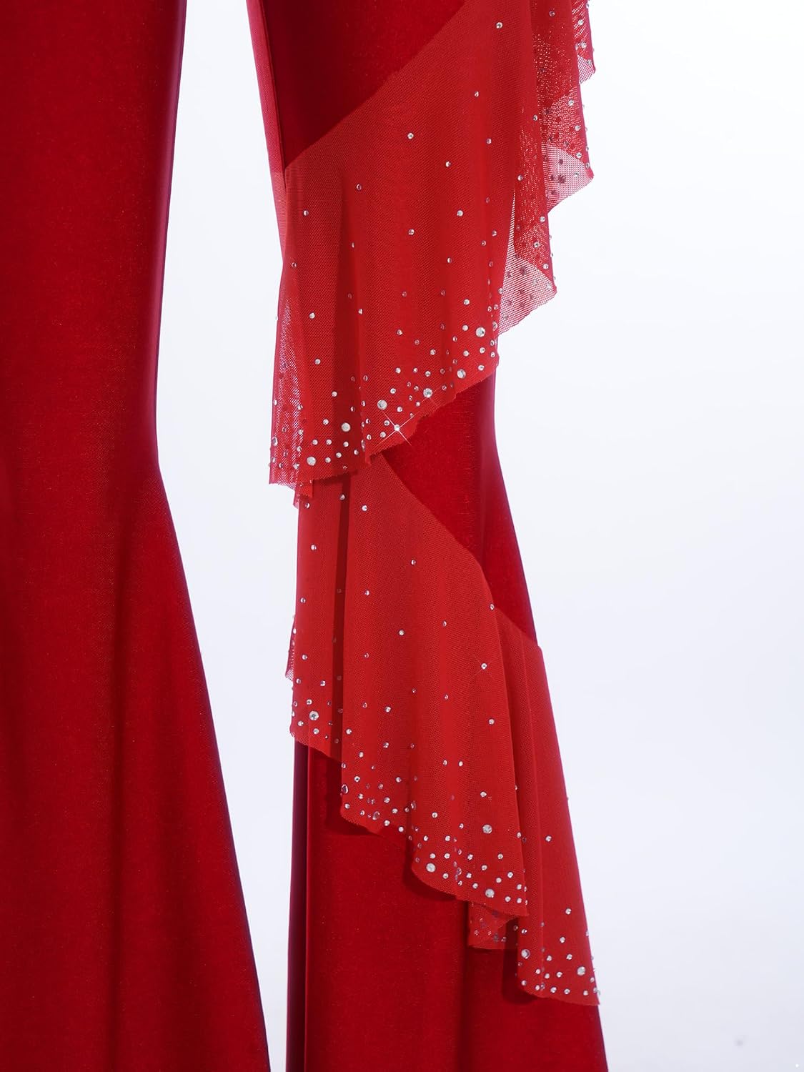 Women's Rumba Disco Dance Jumpsuit One Piece Sleeveless Retro Flared Rompers 70s 80s Disco Wear