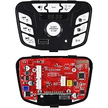 JR1927M-Z 24V 12V Electric Car Central Control Switch Music Player for Ride On Car Forward Backward Function Power Display ABS Metal MaterialJR1927M-Z 24V blue