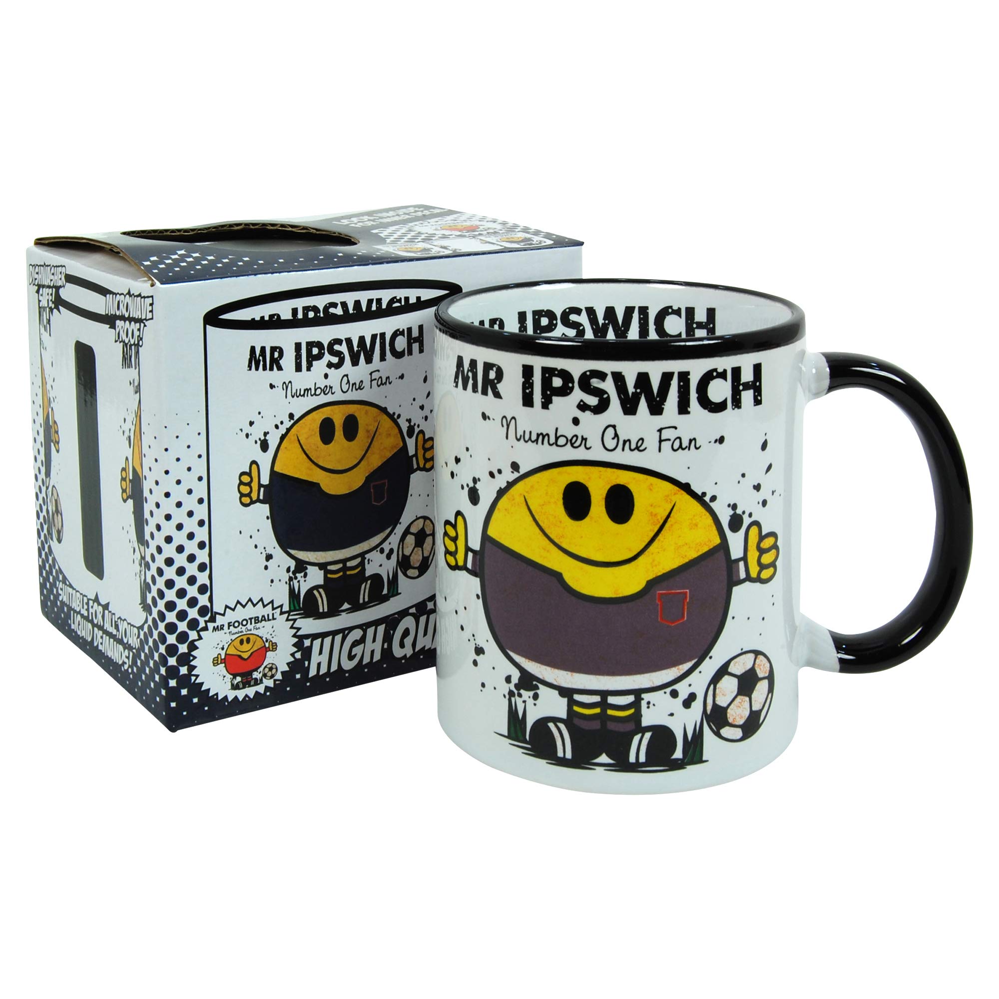 Kapow Gifts Mr Ipswich Mug Football Fan Gift Present Town, Ceramic, 250ml