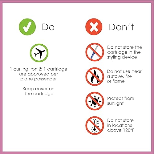 Miniatura 5 de Conair Thermacell - Paquete de 2 cartuchos de repuesto para rizador de 34 pulgadas por Travel Smart