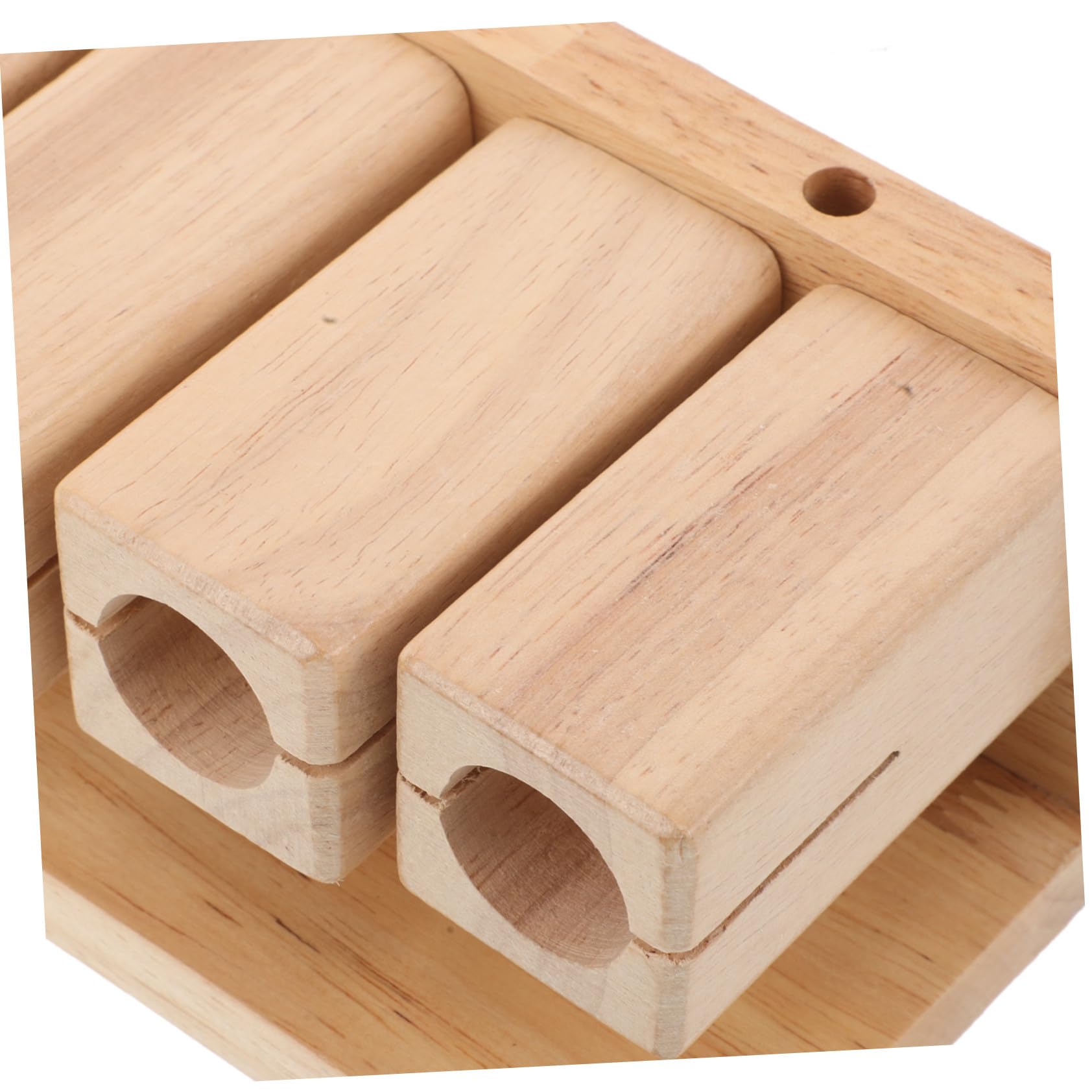 BESTonZON Bloques de Percusión de Madera Pentatónicos Tonos con Instrumento Musical Educativo para Guardería Yoga y Diseñado para Manos Pequeñas