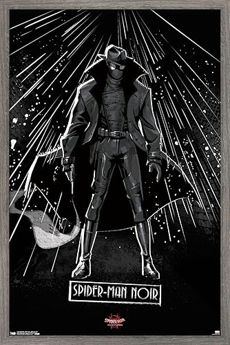 Trends International Marvel Spider-Man - Póster de pared con texto en inglés "Into The Spider-Verse", de Spider-Man Noir, 14.725 x 22.375 pulgadas,