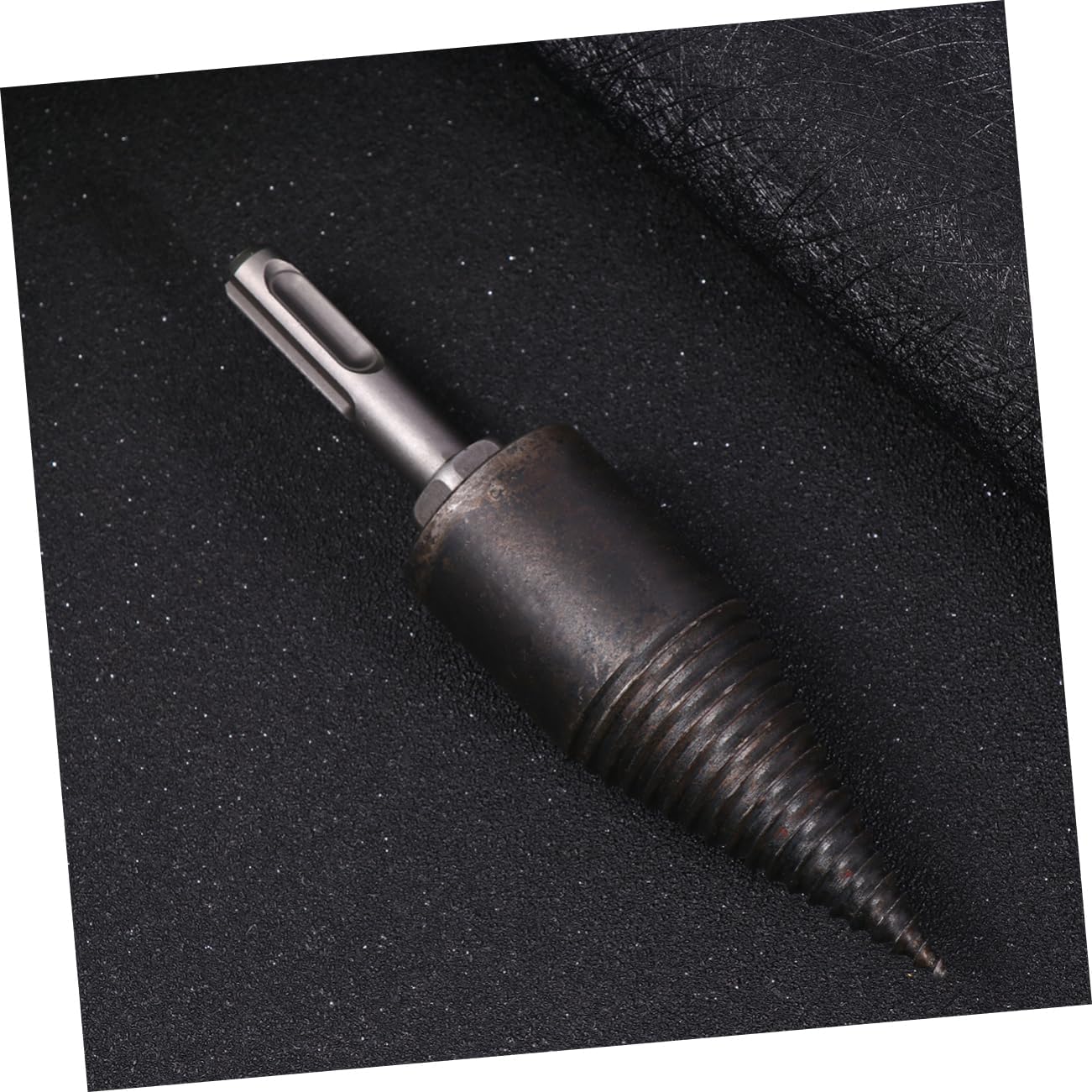 BESPORTBLE Electric Wood Splitting Drill Bits for Household Use 32mm Detachable Firewood Chopping Tool Triangle Handle Compatible Electric Drills for Efficient Log Splitting
